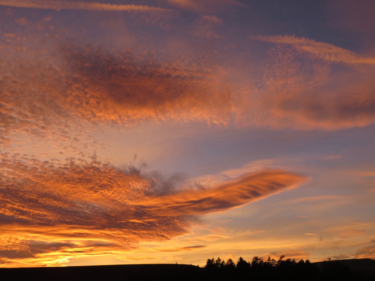 Sunset of the moor from Belle View Cottage Sunset of the moor from Belle View Cottage