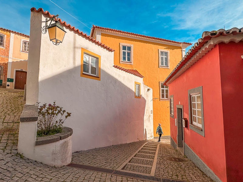 Narrow Cobbled streets in Monchique Algarve