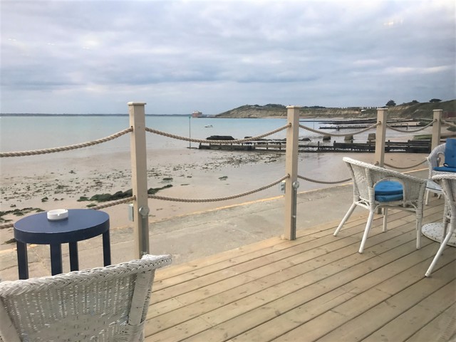 Fresh seafood and local food at a restaurant near our Isle of Wight cottages